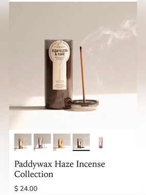 Paddywax Palo Santo & Sage Incense Sticks - Brown and cowboy hat incense burner